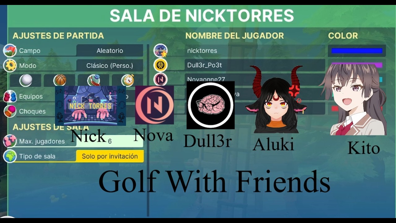 Jugando Golf With Friends Con Amigos