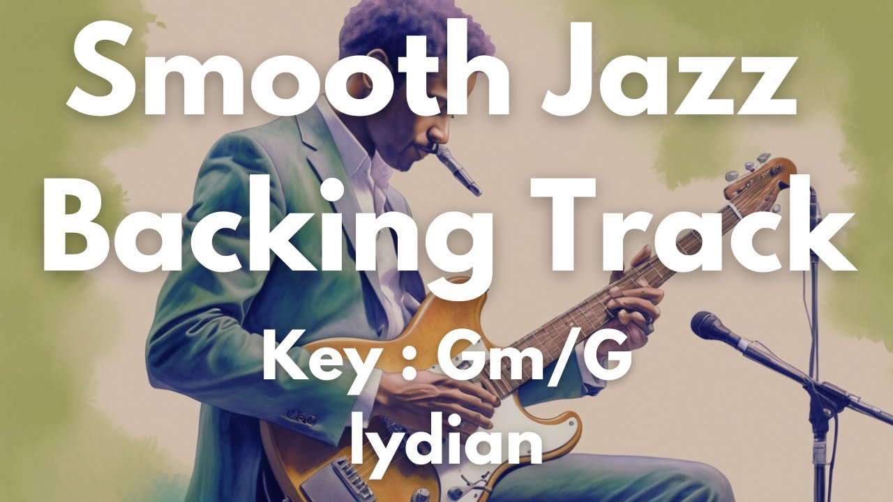 Smooth Jazz Backing Track in G Dorian | Lyrical & Melodic Guitar Jam