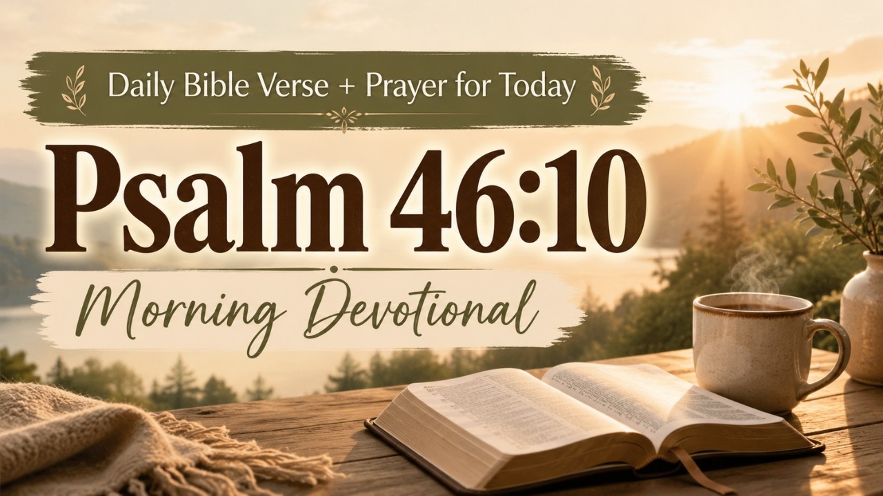 Daily Bible Verse + Prayer for Today | Psalm 46:10 | Morning Devotional