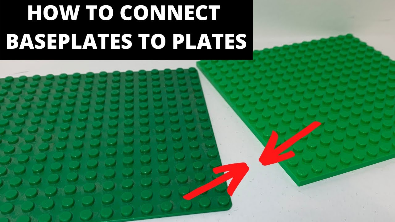 How to Connect LEGO Baseplates with Regular Plates! LEGO Tutorial