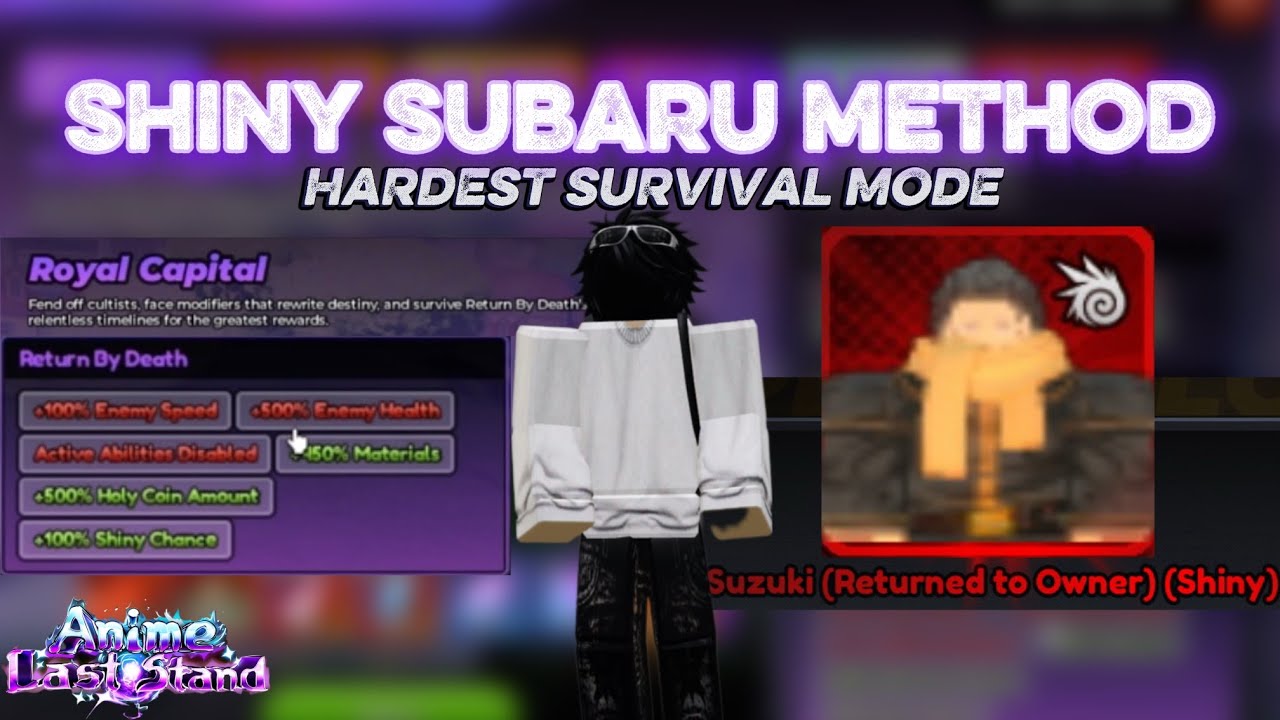 МЕТОД SHINY SUBARU ✅ Как пройти ROYAL CAPITAL (САМЫЙ СЛОЖНЫЙ РЕЖИМ ВЫЖИВАНИЯ) – Аниме Last Stand