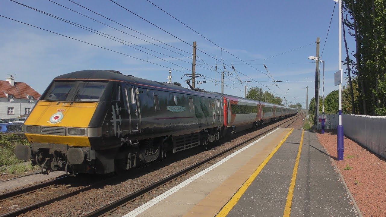 (4K) Trains at Prestonpans 17/5/18