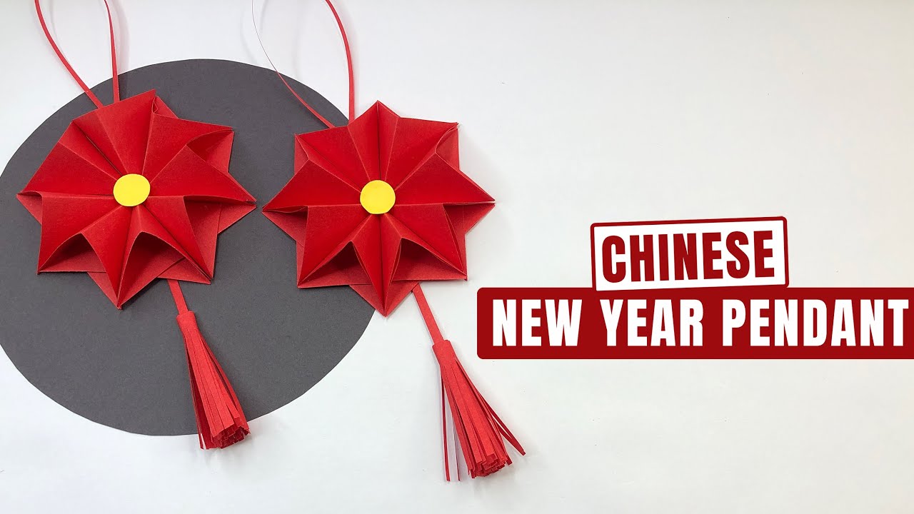 How to Make a Chinese New Year Paper Pendant | Easy Lunar New Year Craft