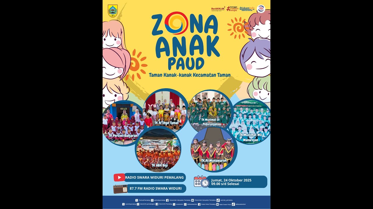 🔴🔴🔴 LIVE - Zona Anak  Bersama Tk Kecamatan Taman