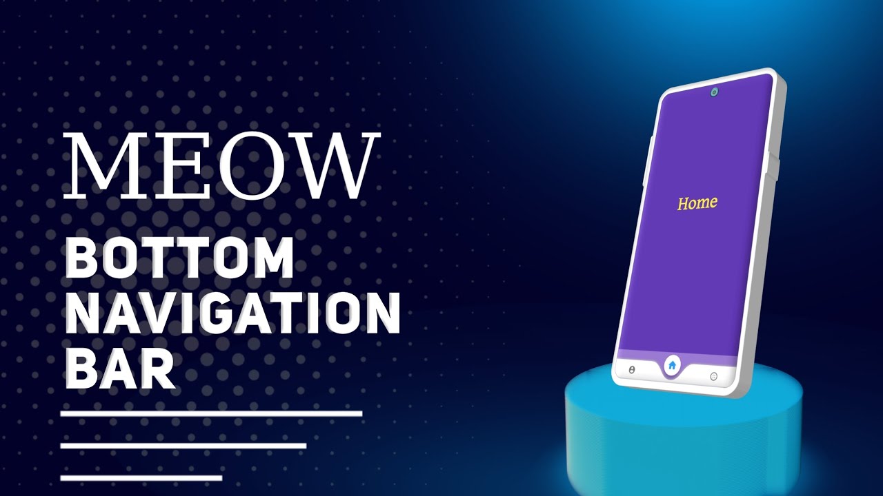 Meow Bottom Navigation Bar in Sketchware Pro | Android App UI Tutorial in Bangla
