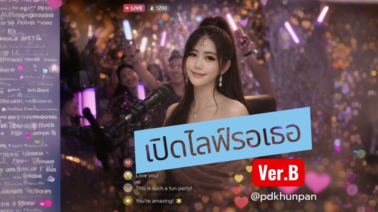 เปิดไลฟ์รอเธอ | ver.B | Pop Dance เบสแน่น | @pdkhunpan