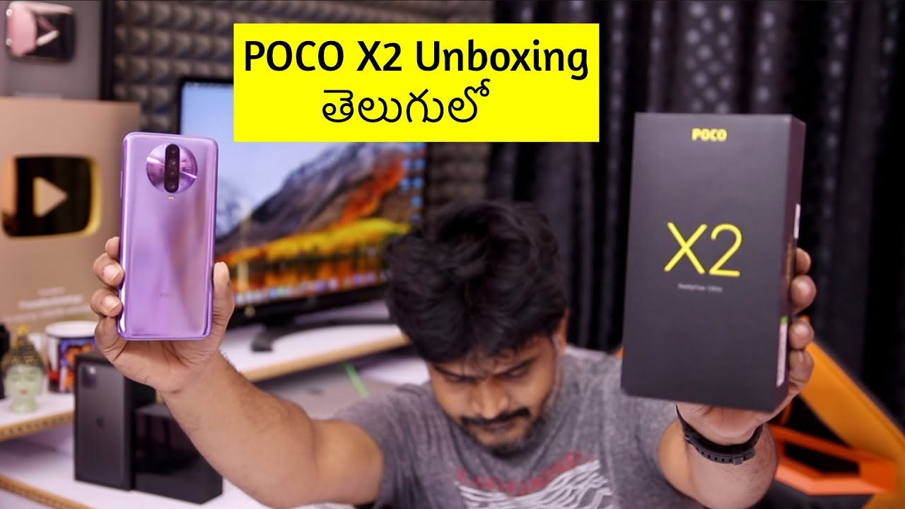 POCO X2 Retail Unit Unboxing & initial impressions ll in Telugu ll