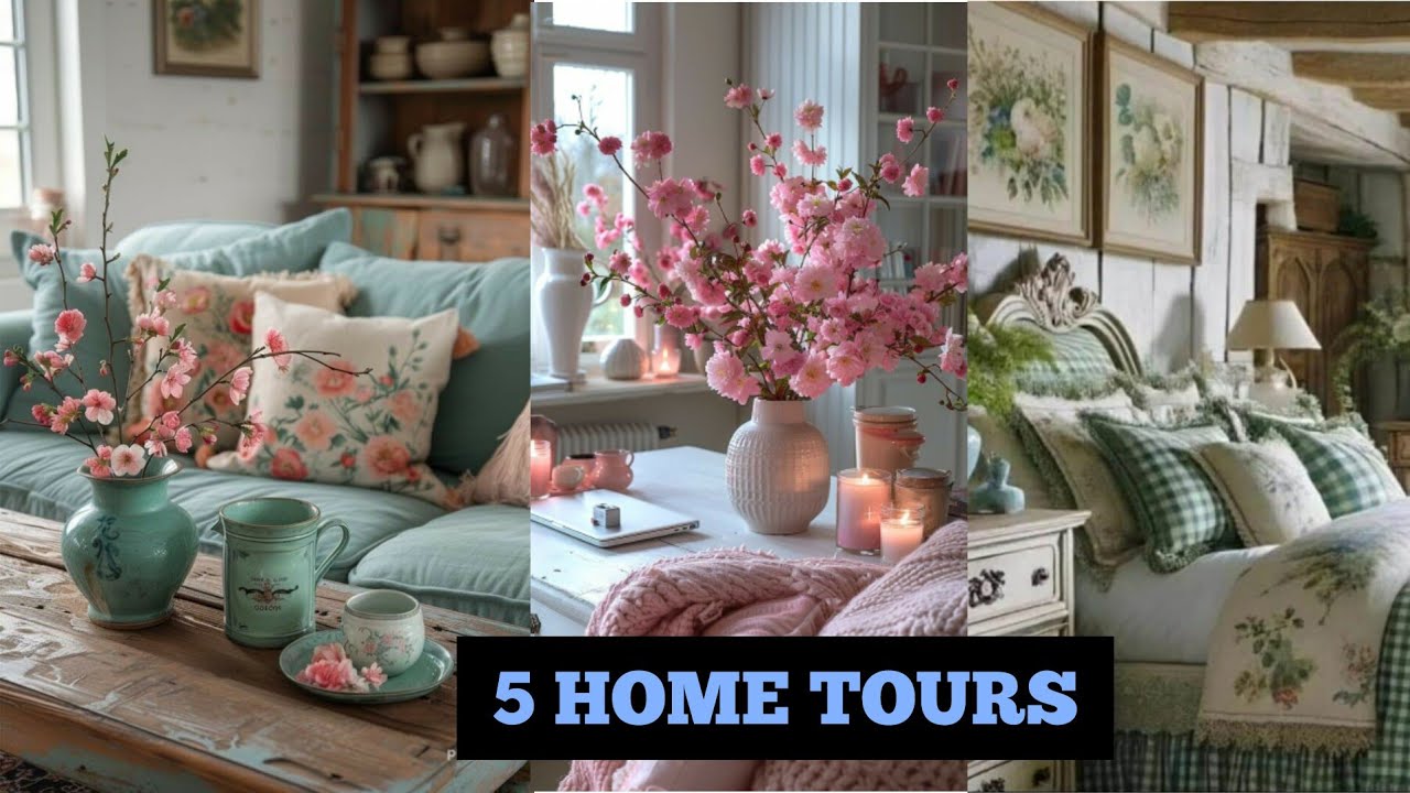 🍂New🍄VINTAGE WHIMSICAL RETREAT HOME TOURS: Discover the Charm of Farmhouse & Shabby Chic Home Decors