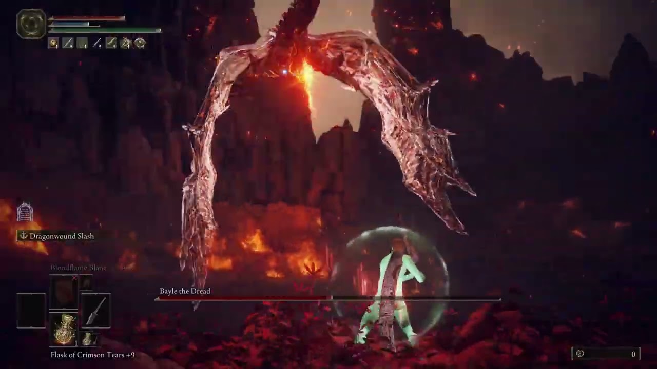Bayle the Dread [Rl1, +0 Blessings, All Bosses Region-locked Run]