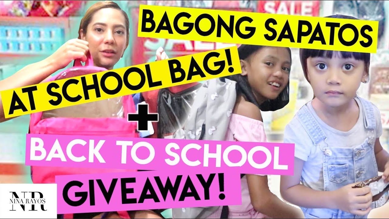 NATIONAL BOOKSTORE GIVEAWAY! + BAGONG SHOES AT BAG NILA MELA AT JOCELLE!  | Nina Rayos 💋