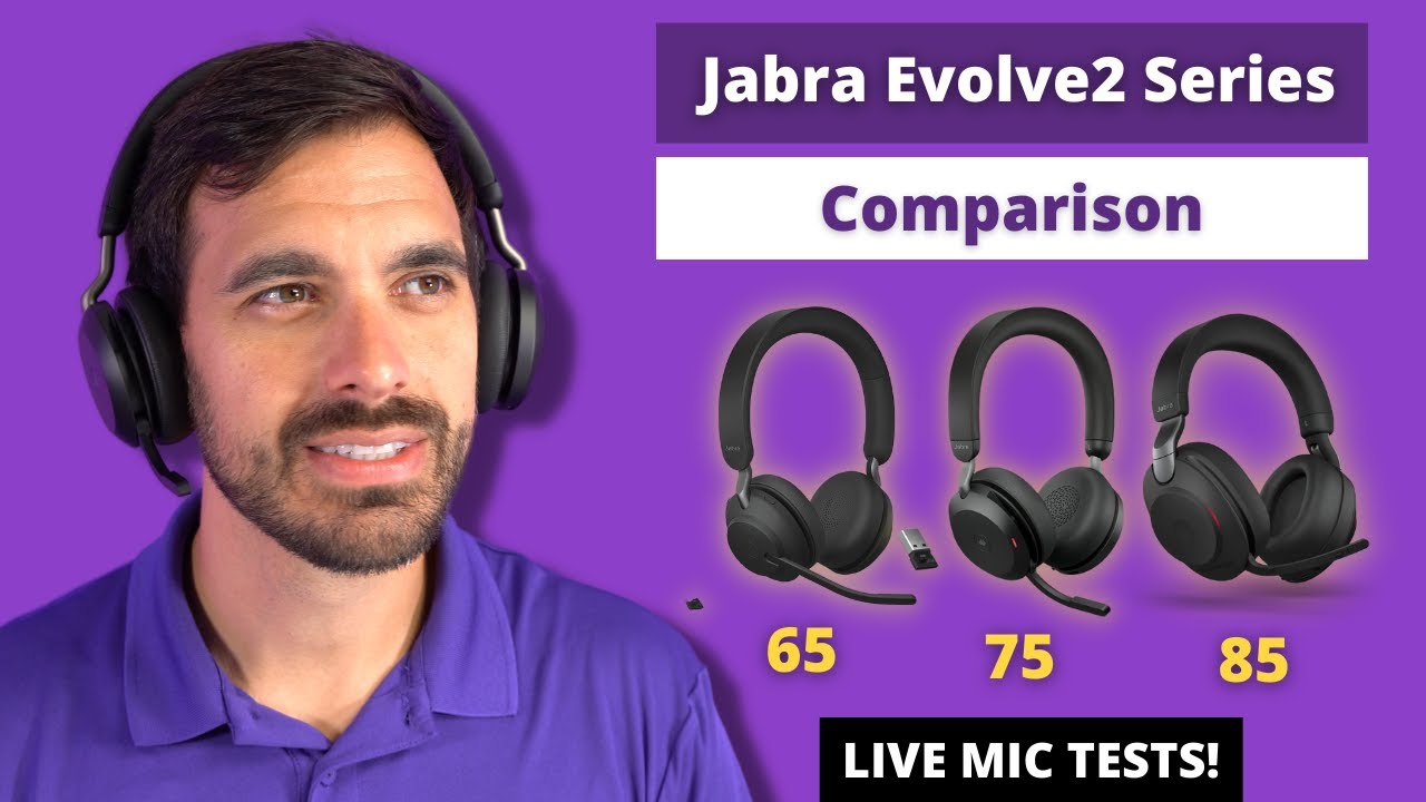 Jabra Evolve2 65, Evolve2 75 и Evolve2 85 — какая беспроводная гарнитура Jabra подойдет вам лучше...