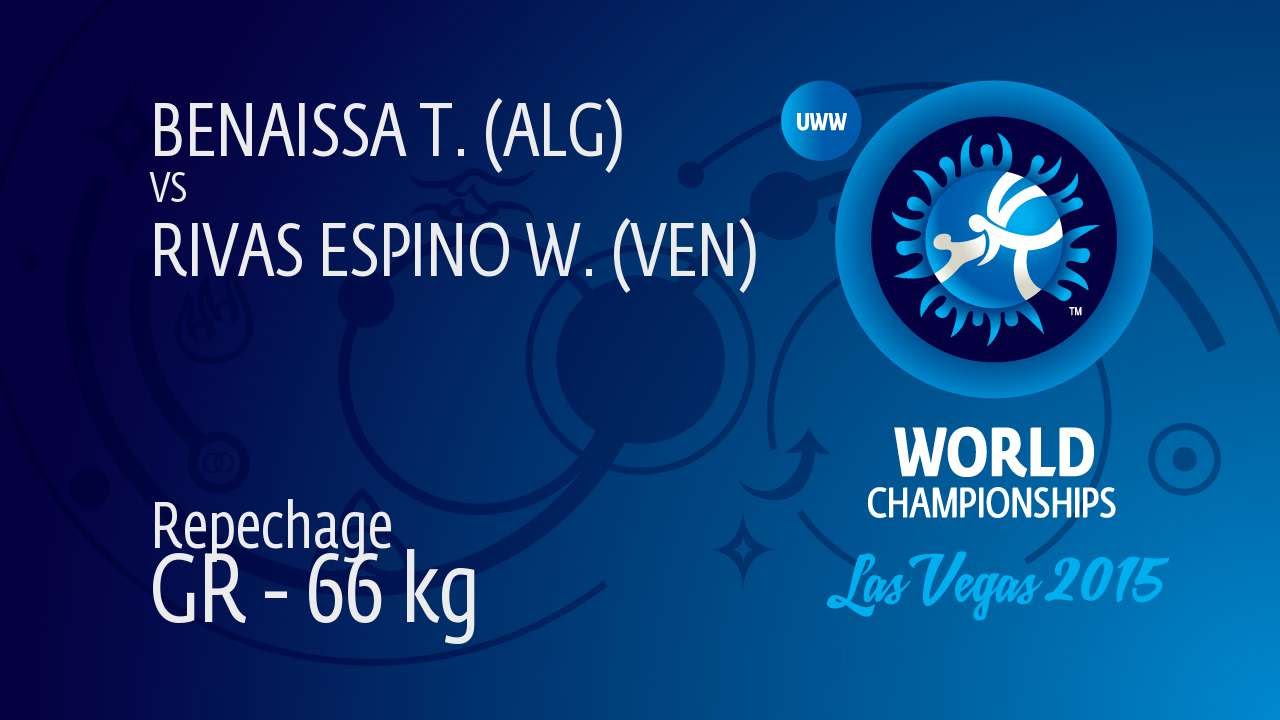 Repechage GR - 66 kg: T. BENAISSA (ALG) df. W. RIVAS ESPINO (VEN), 5-2