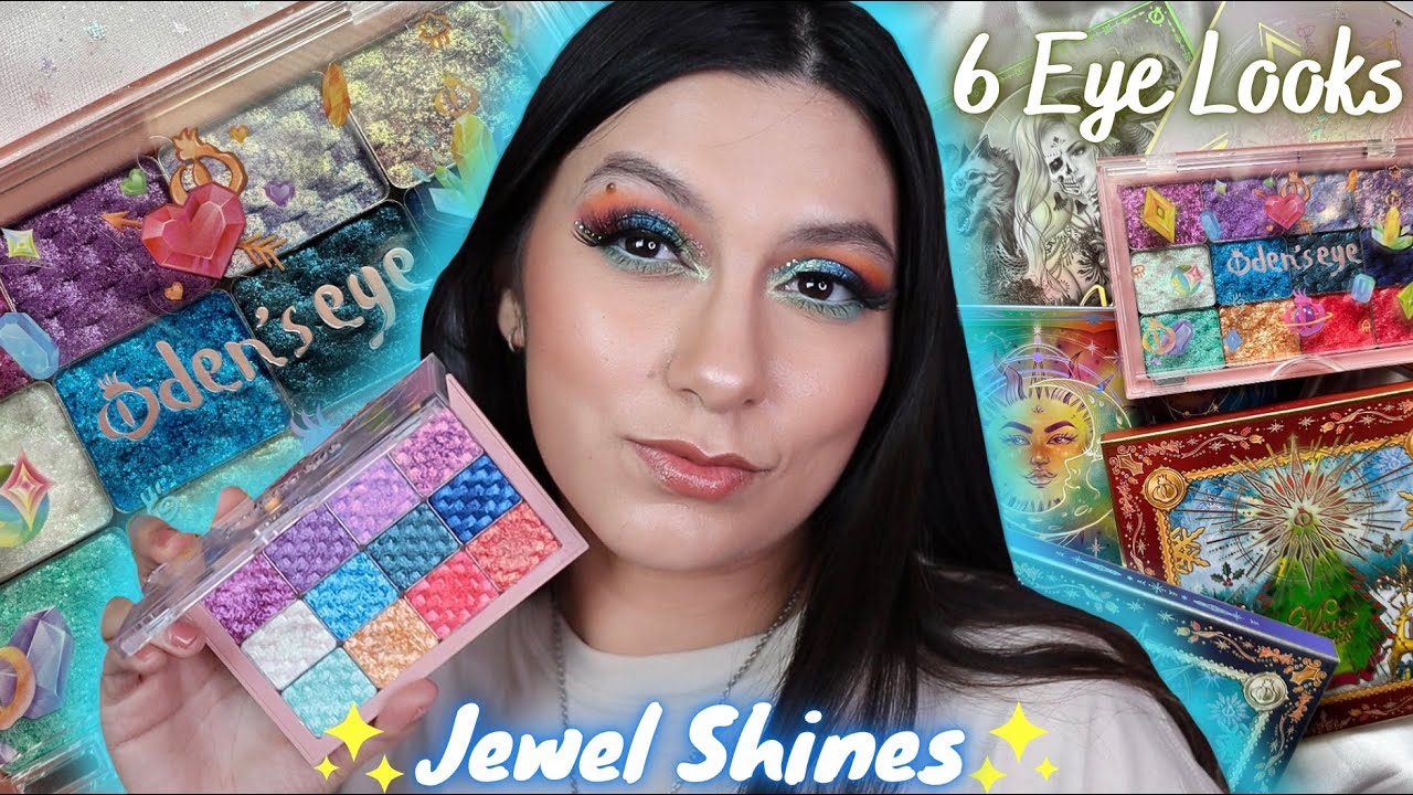 ODEN’S EYE COSMETICS JEWEL SHINE SINGLES | MULTIPLE EYE LOOKS USING ALL ODEN’S EYE