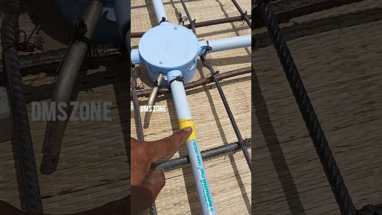 Roof wiring pipe line work // electrical pipe line hack #electricalhacks #electricaltricks