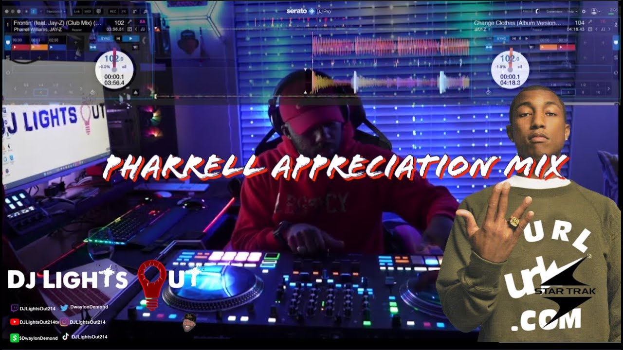 Pharrell Appreciation Mix |Neptunes |Clipse | Snoop Dogg |Justin Timberlake & More| DJ Practice 015