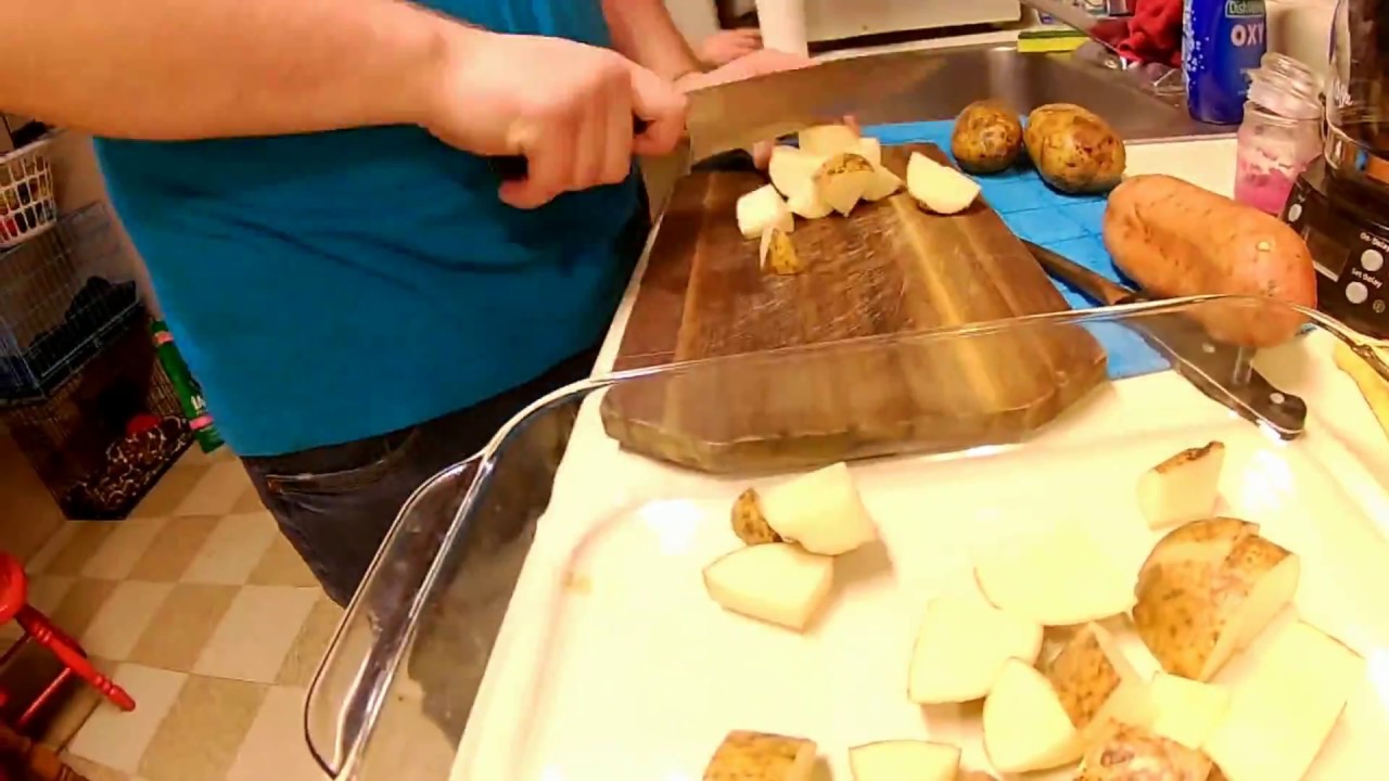 pork chop prep time-lapse