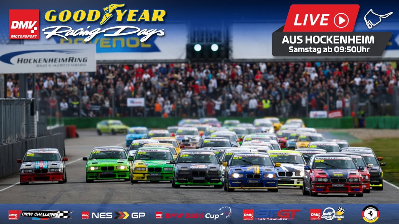 🔴 6. Lauf DMV Goodyear Racing Days 2025 - 1.000KM Hockenheim - 25.10.2025 - Live