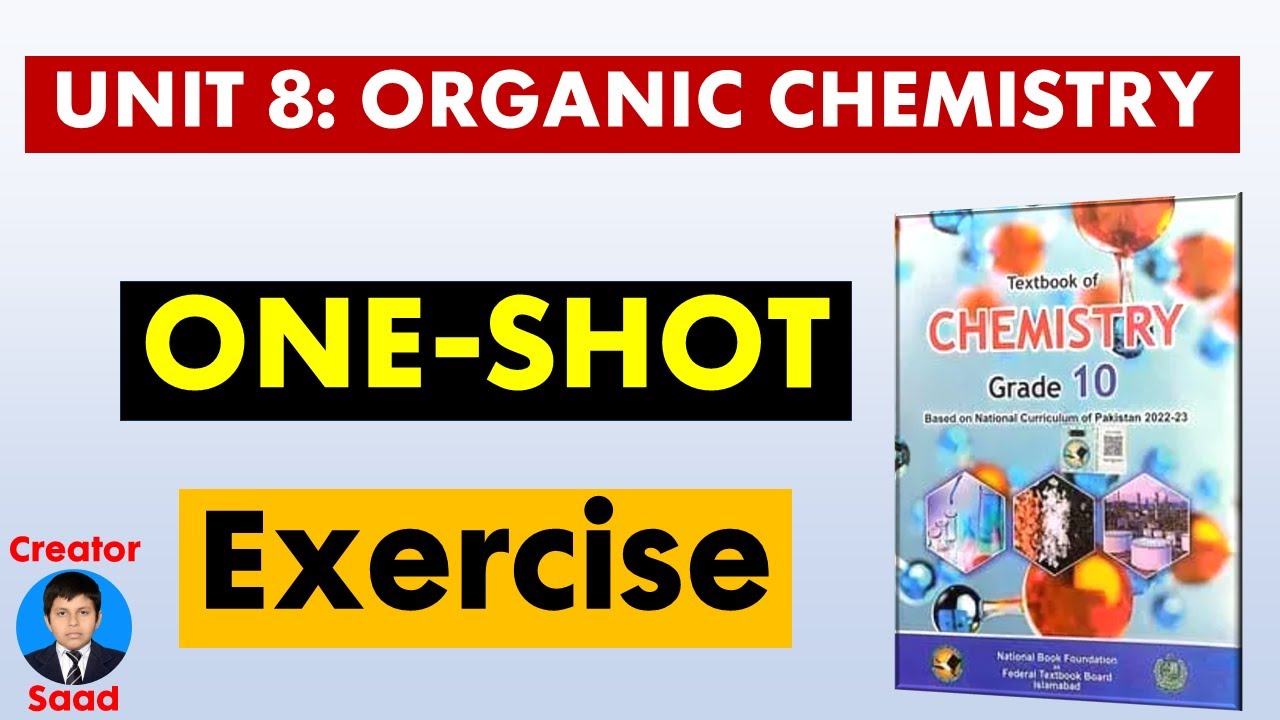 Chapter 8: Organic Chemistry | Exercise | Class 10 Chemistry | NBF | Federal Board