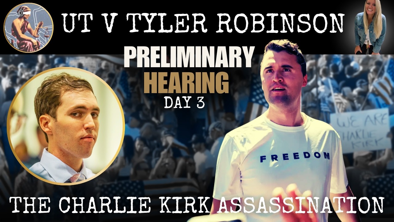 WATCH LIVE: Alleged Charlie Kirk Assassin Tyler Robinson in Court! Prelim Day 3