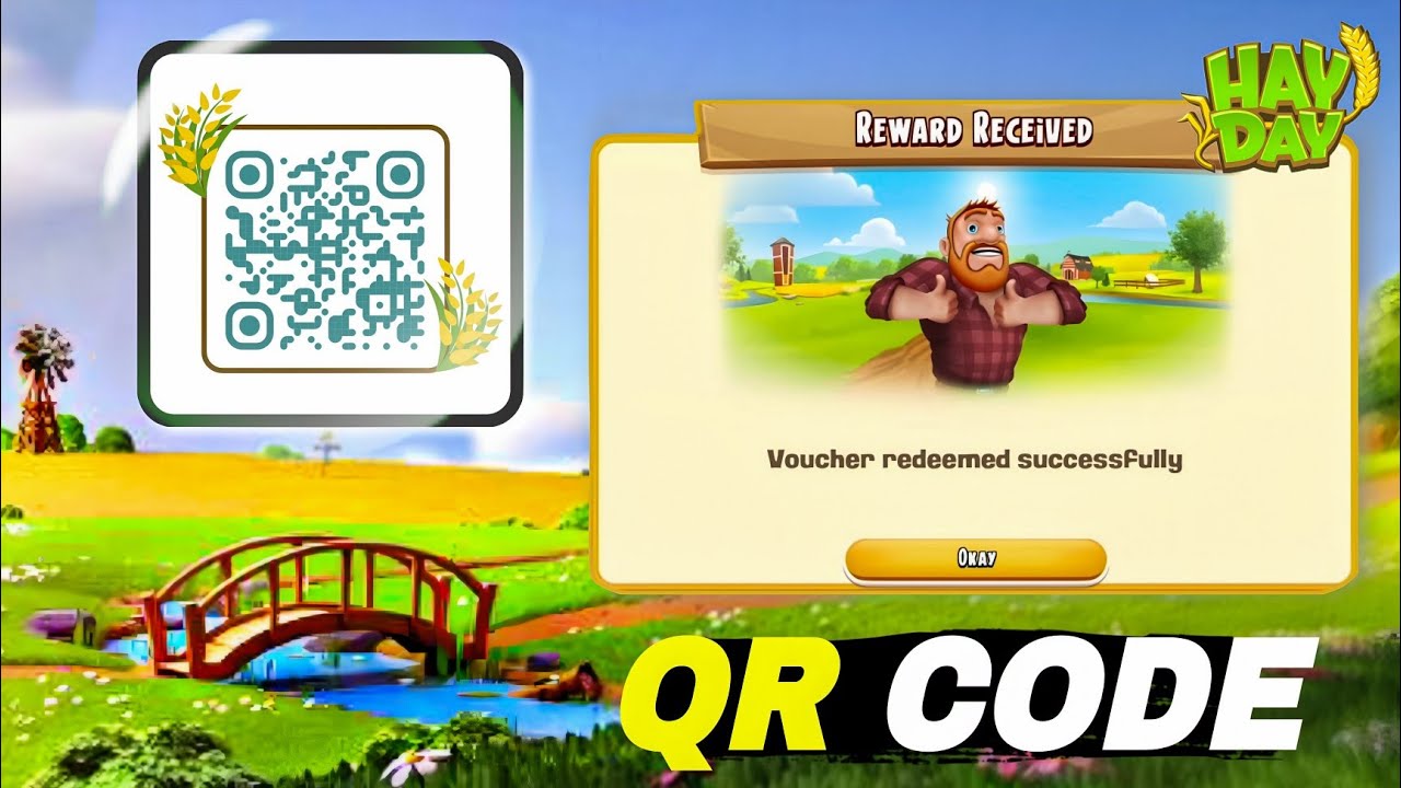 🎁 HayDay - New QR Code 🎁 CLOTHES DRYER Decoration Redeem Free QR Code in Hayday