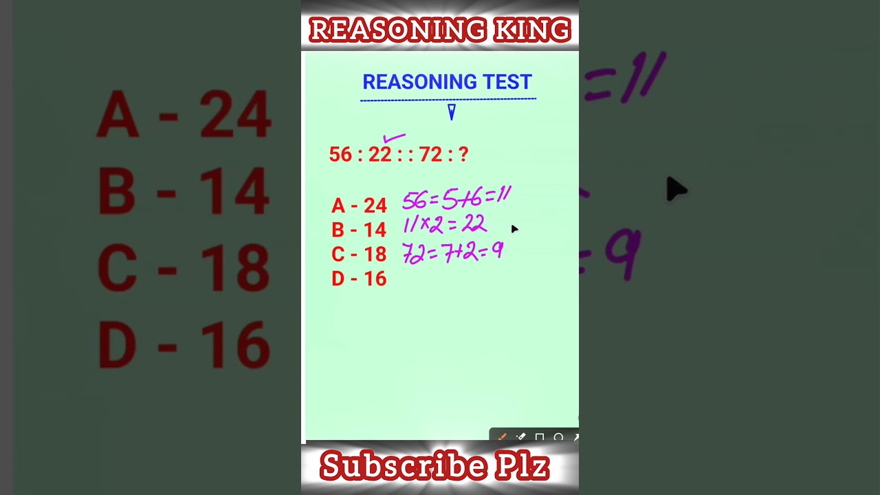 Reasoning solved 🧩😱 #reasoningtricks #study #youtubeshorts #analogyreasoning #shorts #sscresoning