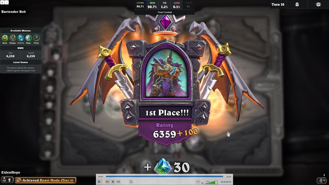 lesson from miss plays |  Top 1| Arch-Villain Rafaam | Hearthstone Battlegrounds