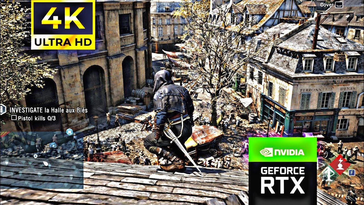 Assassin Creed Unity Brutal Combat RTX 5090 Max Settings (4K60FPS)