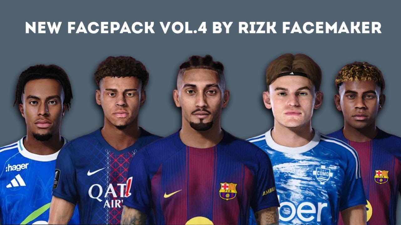 FacePack Update Vol 4 - Pes 2021 & Fl 2026