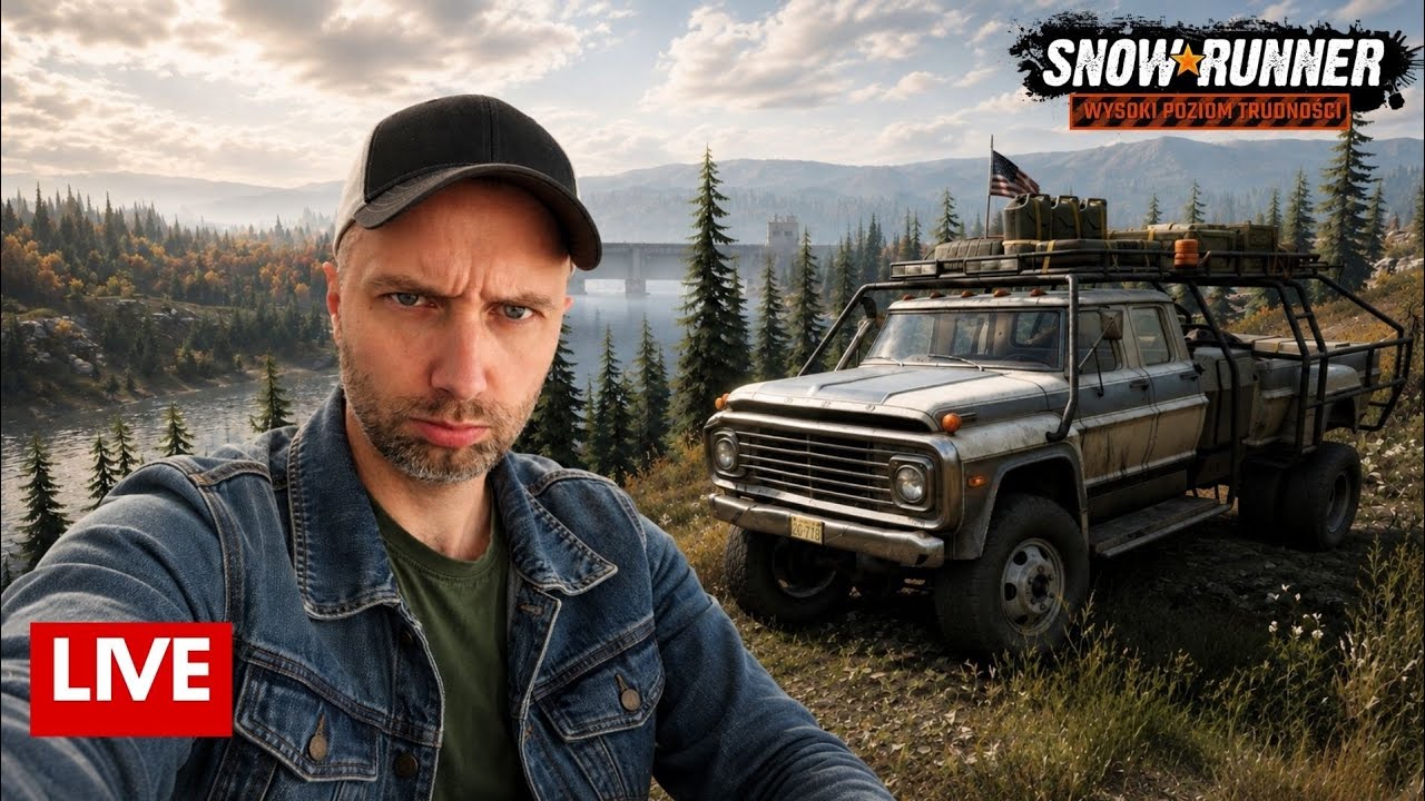 ATAK NA G&Oacute;RĘ BIG SALMON - SNOWRUNNER 🔴 NA ŻYWO #80