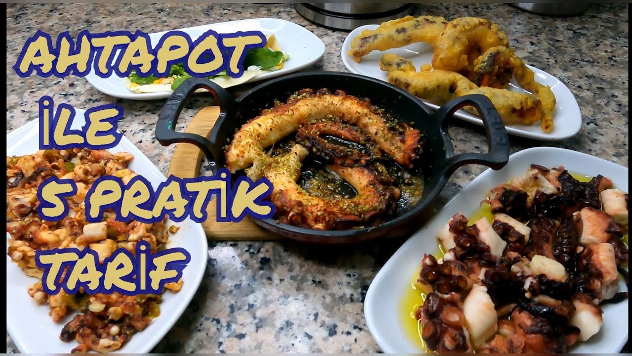 Ahtapot nasıl pişirilir? Ahtapot ile 5 pratik tarif💯χταπόδι #octopus