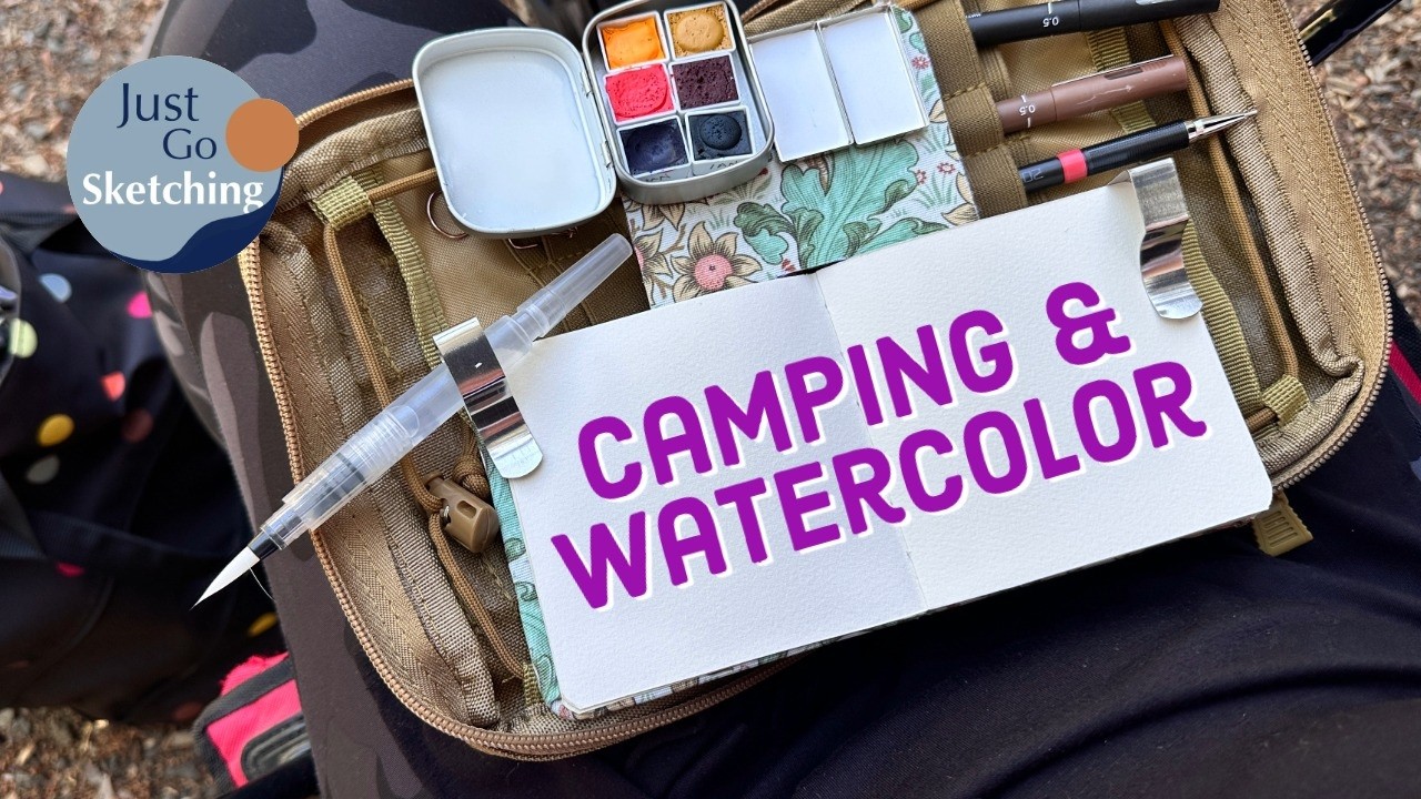 2. A great little portable desk for plein air sketching and painting! JustGoSketching Companion