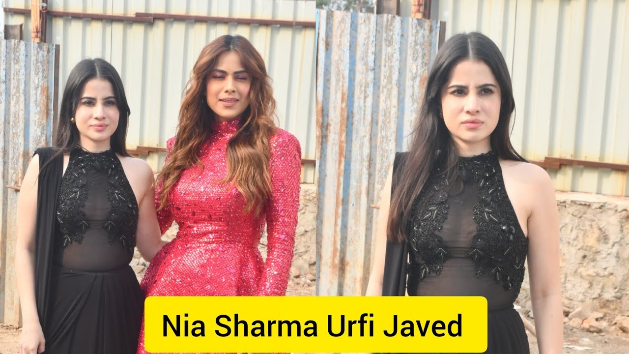 Nia Sharma Urfi Javed Both Together 😍 At Show Shoot in Mumbai Today 