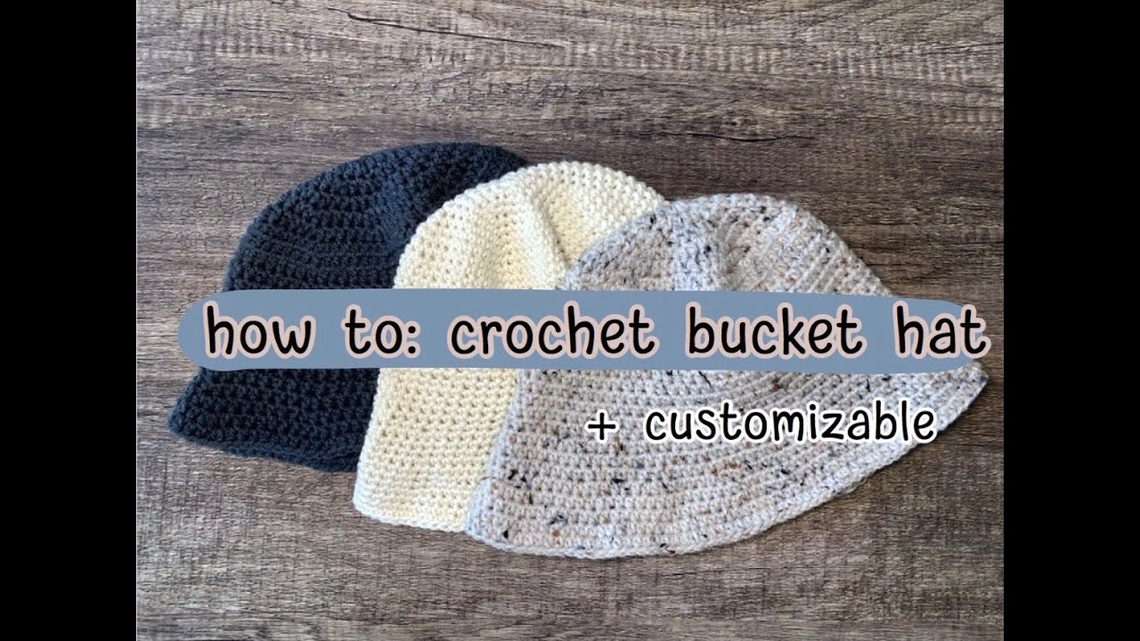 crochet bucket hat tutorial (korean subtitles)