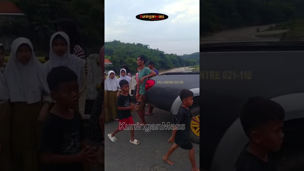 Siswa SMP 3 Ciawigebang tenggelam di Sungai Cisanggarung II Rabu (10/12/2025)