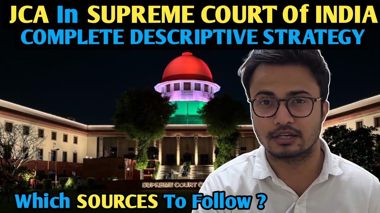 DESCRIPTIVE Strategy For JUNIOR COURT ASSISTANT In SUPREME COURT !!