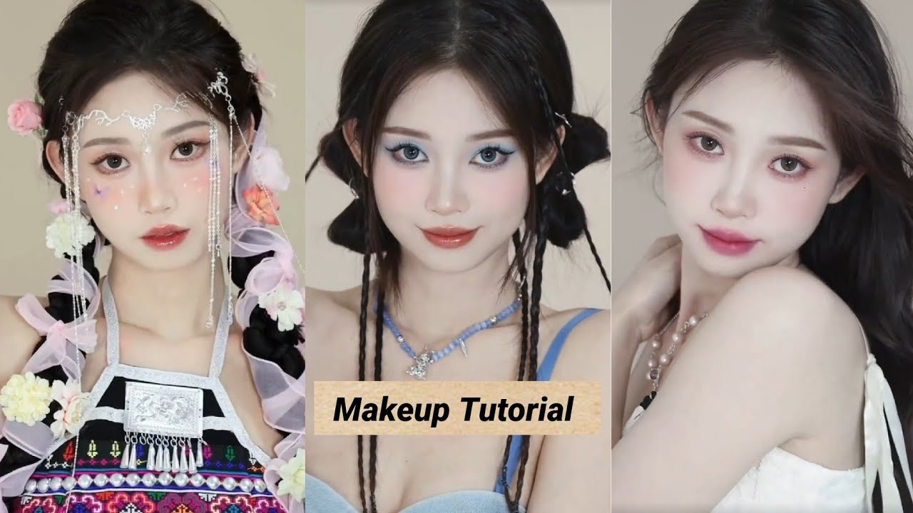 Cute & Easy Makeup Tutorial 🌈+Hairstyle Tutorial 🌈
