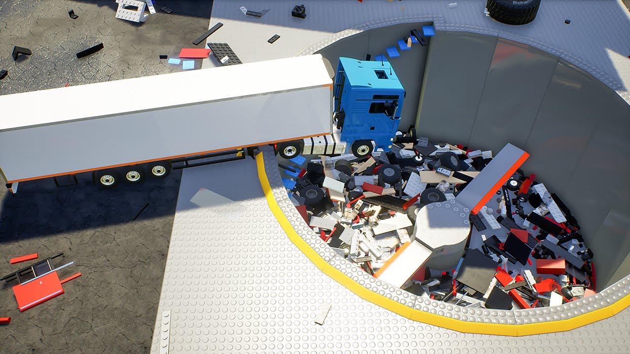 Lego Cars vs Shredding Pit 4 | Brick Rigs