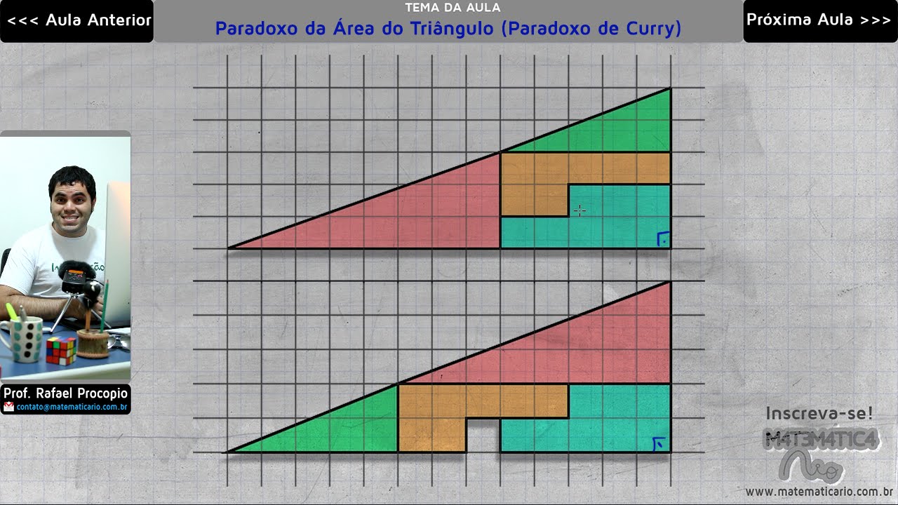 PARADOXO DA ÁREA DO TRIÂNGULO (Paradoxo de Curry) | Matemática Rio
