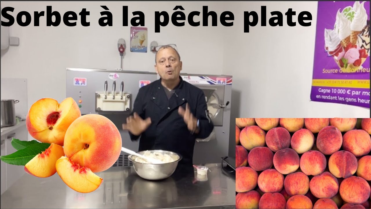 Comment faire un sorbet à la pêche ?