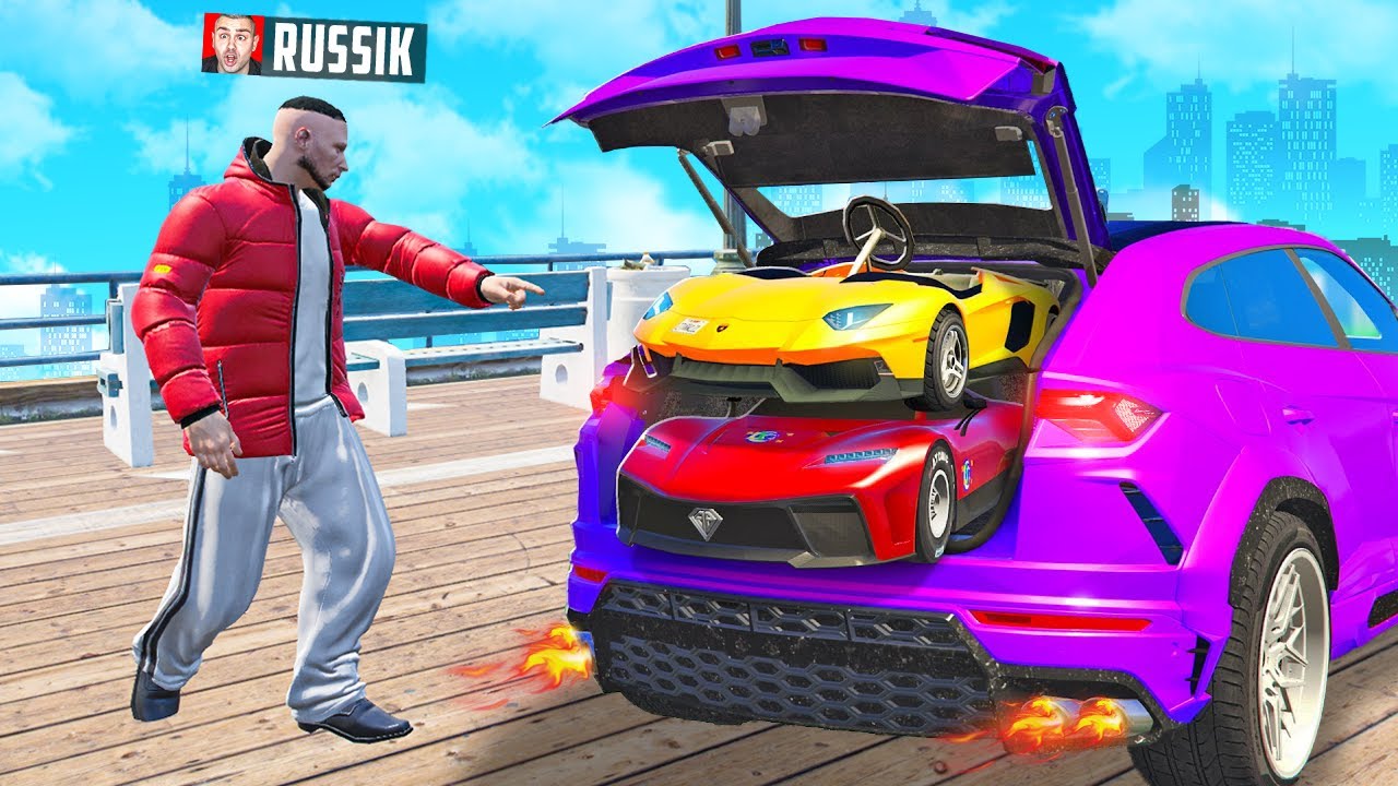 KLEINE AUTOS im LAMBO KOFFERAUM gefunden in GTA 5! (Hide & Seek)