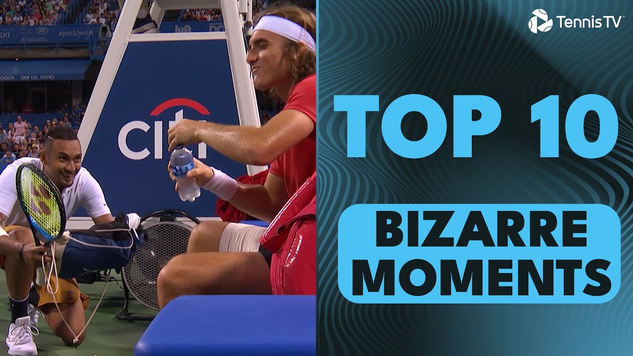 Top 10 Bizarre ATP Tennis Moments!