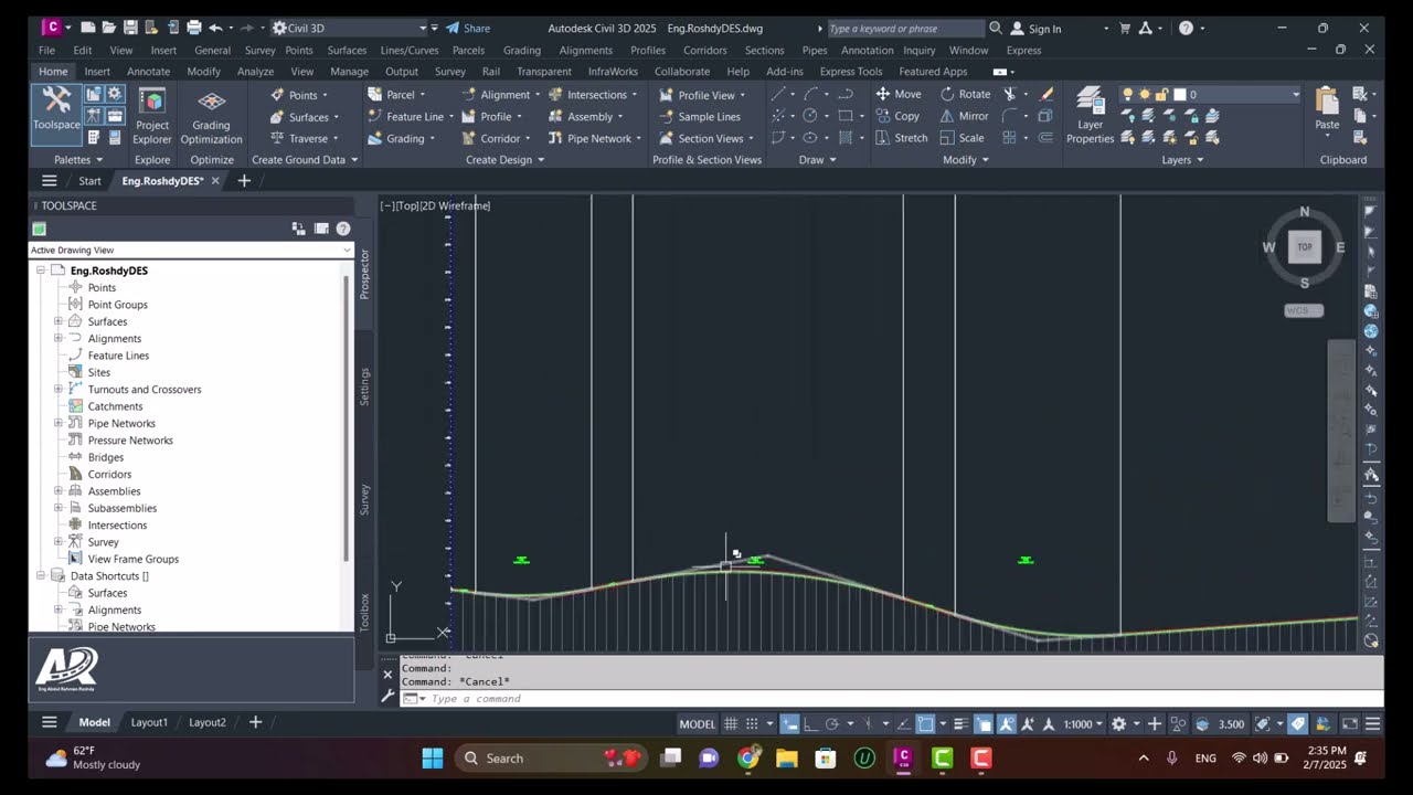 حل مشكلة تعديل منسوب البروفايل بكل سهولة - Raise/Lower PVI's Profile Not Working In Civil 3D