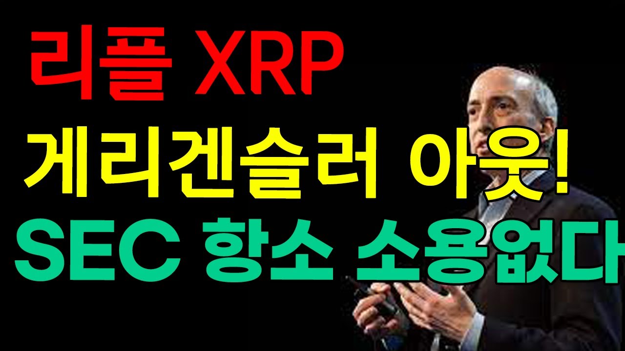 [리플 XRP] 게리겐슬러 아웃! SEC 항소는 리플 가격을 막을 수 없습니다.   #리플 #리플전망 #리플코인 #중간항소 #sec항소