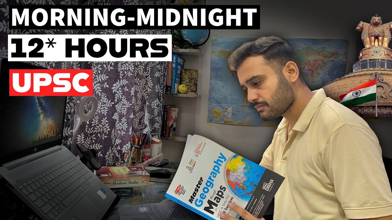 How I Study 12 Hours a Day for UPSC 2026 💪 | Realistic Study Vlog + Motivation