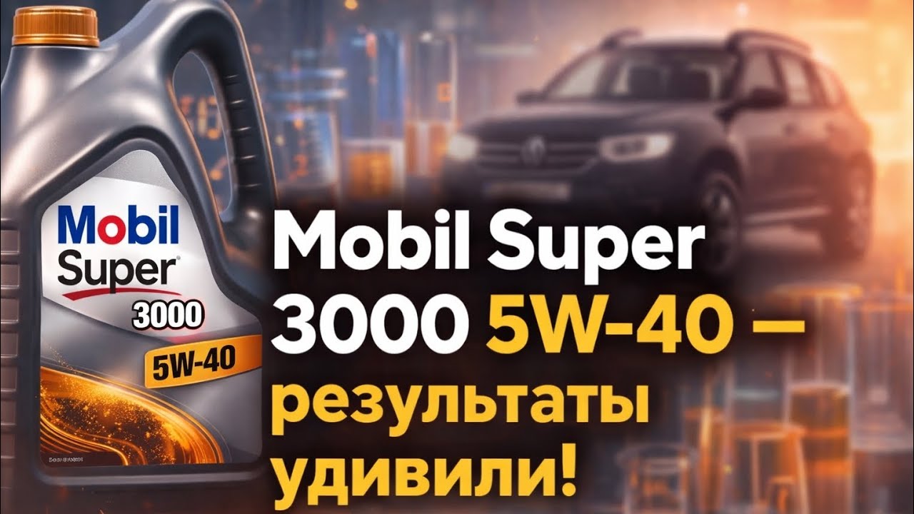 Лабораторный анализ Mobil Super 3000 5W-40 на Renault Duster — результаты удивили!