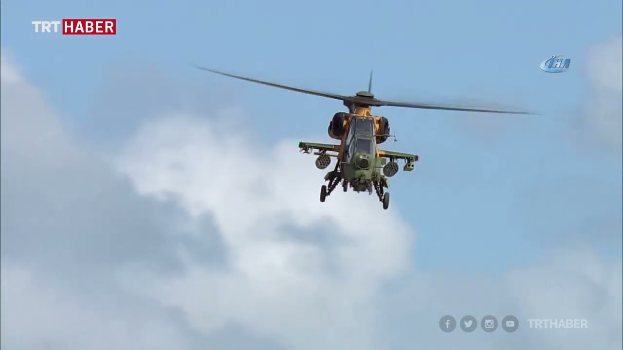 ATAK helikopterleri harmandalı oynadı