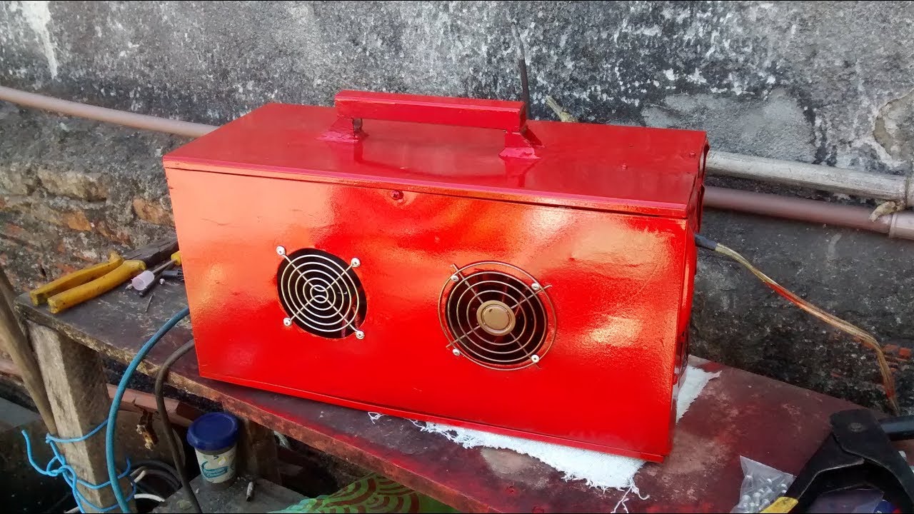 maquina de solda feita com trafos de microondas a reforma