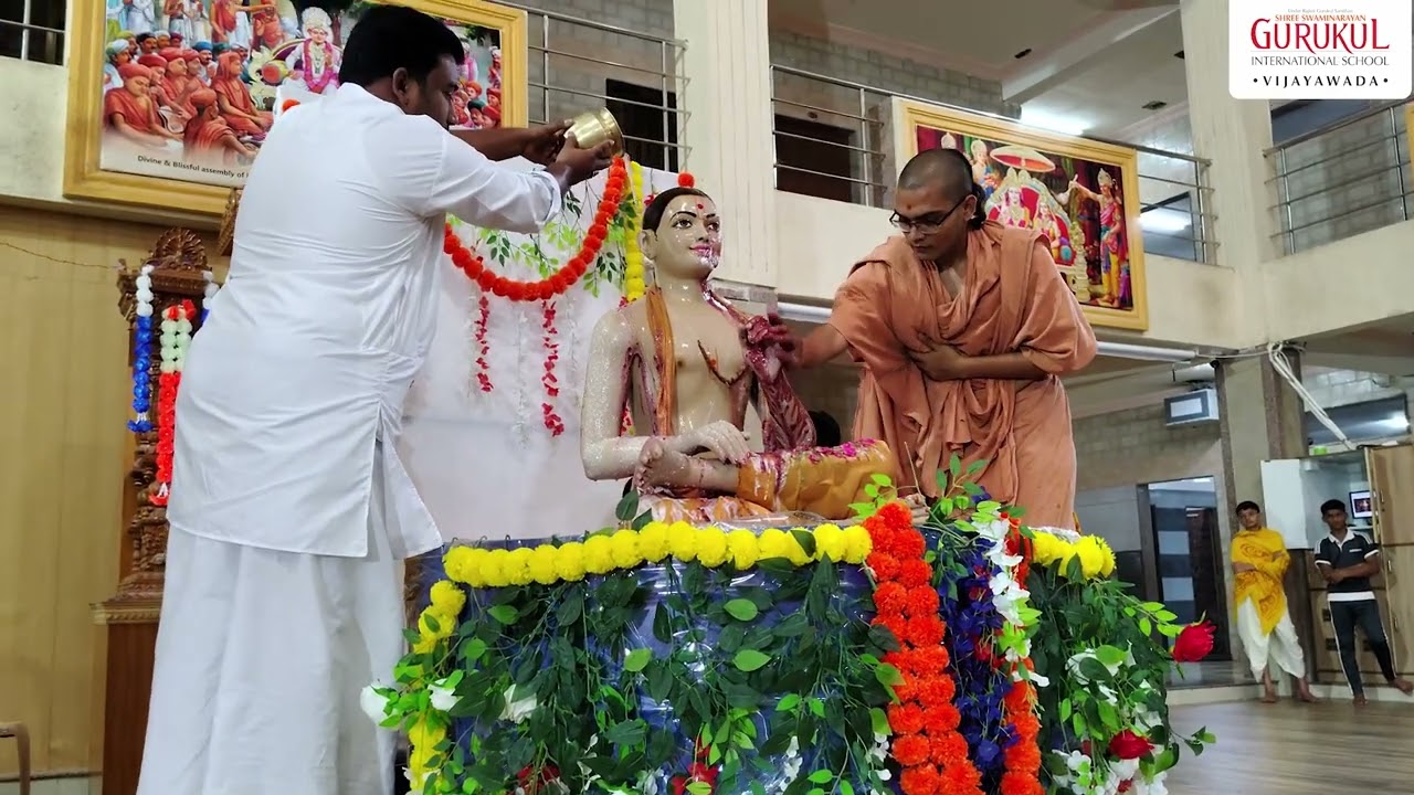 244th Brahmotsav | Abhishek of Ghanshyam Maharaj | Gurukul Vijayawada