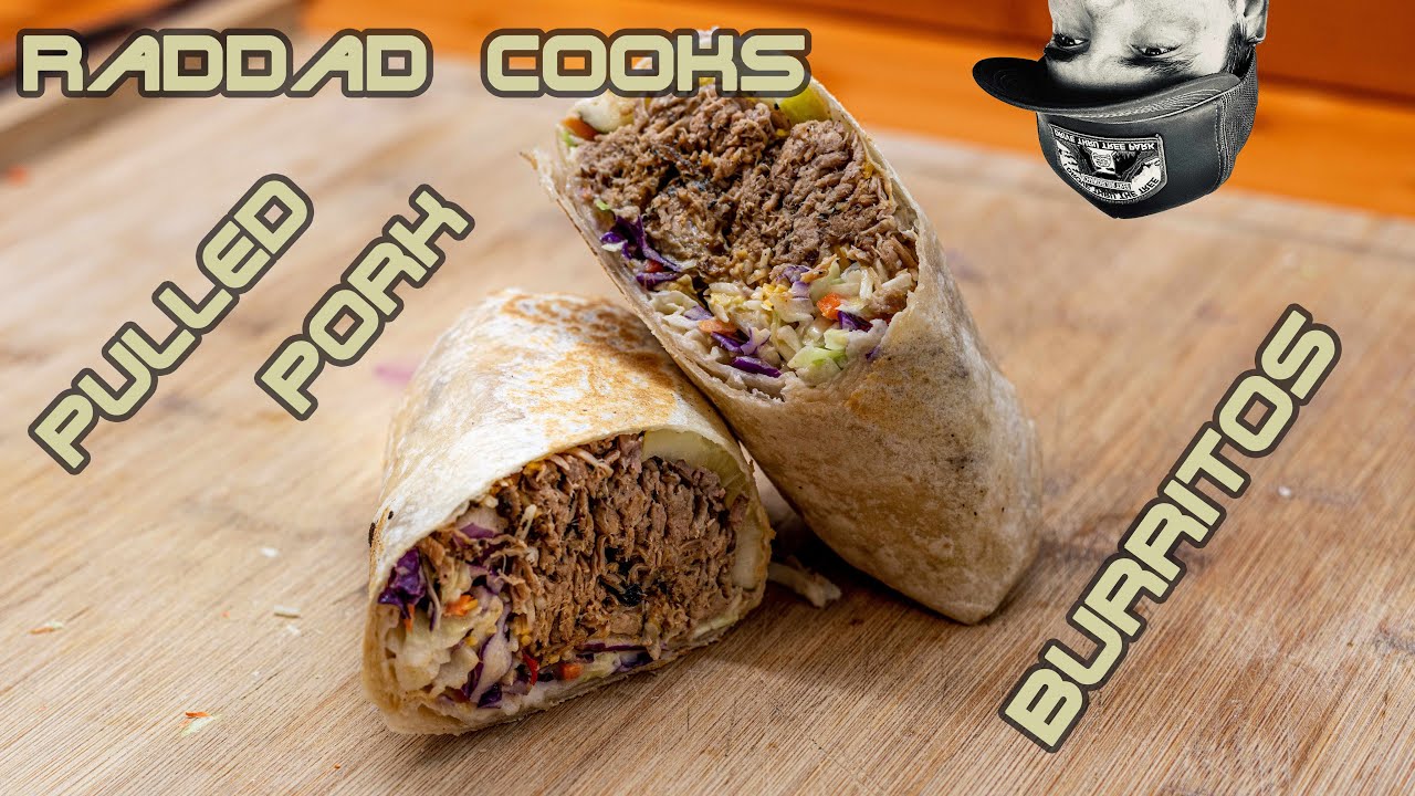 Raddad Cooks BBQ Pulled Pork Burrito Recipe:  How to turn sad left over pulled pork into happy meal!
