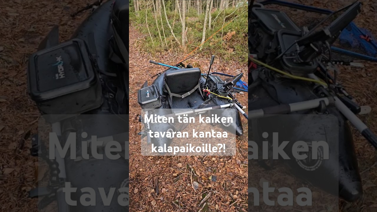 Hydro-x kelluntarengas ja kamojen kantaminen kalapaikoille?